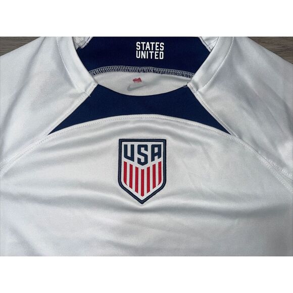 Nike Youth USMNT 2022/23 Home DRI FIT ADV Authentic White Blank Jersey XL - Picture 2 of 9